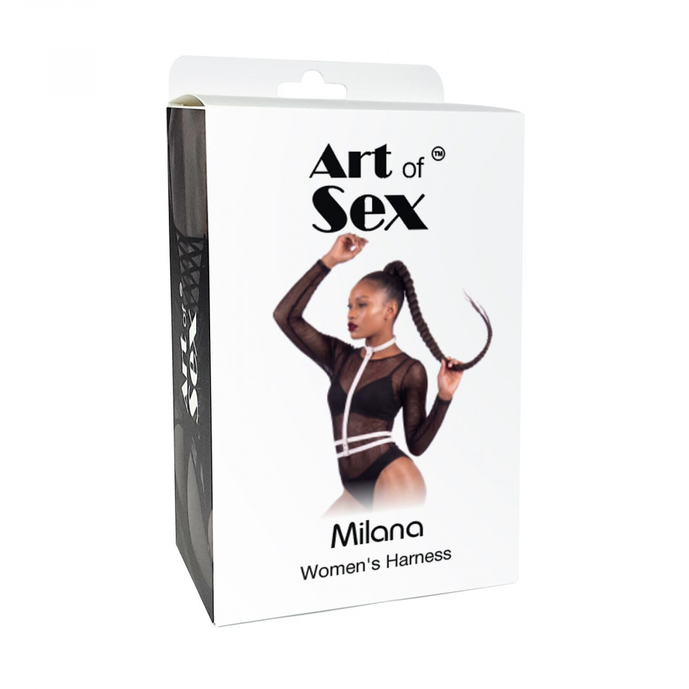 - Жіноча портупея Art of Sex - Milana, екошкіра, розмір XS-2XL, колір білий 3