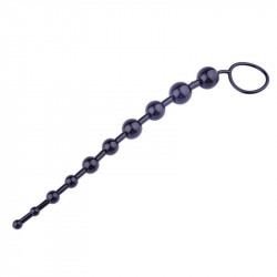 Анальные бусы Jelly Anal Beads Black, SKN-ANL033 Black