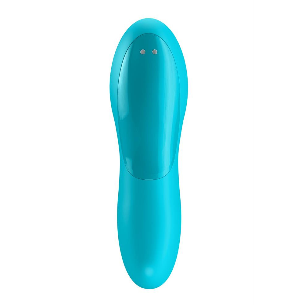 Клиторальный вибратор - T360166 Универсальный вибратор на палец Satisfyer Teaser light blue 3