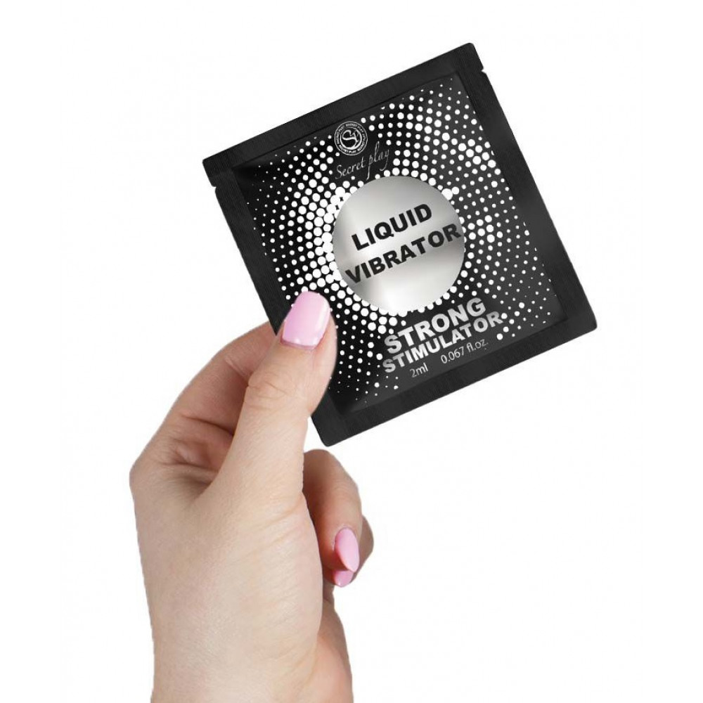  - Стимулюючий гель Secret Play - Strong Liquid Vibrator sachet, 2 ml 3