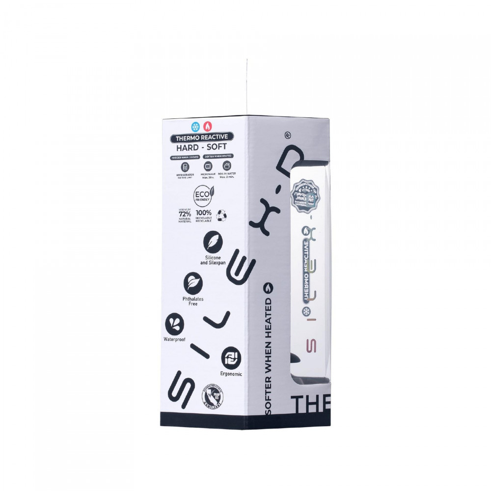 Анальные игрушки без вибрации - Анальная пробка двойной плотности SILEXD Thermo Reactive черная, Medium 8