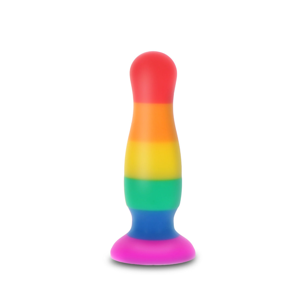 Анальные игрушки без вибрации - Анальная пробка TOY JOY Fun Stuffer, L, разноцветная, 12.5 х 3.3 см