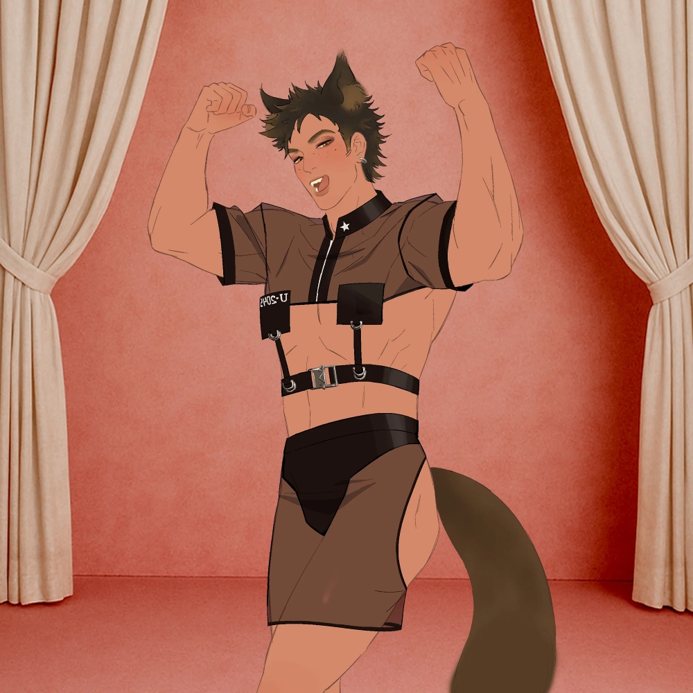 Анальные игрушки без вибрации - Анальная вибропробка с ротацией и пультом UPKO с коричневым натуральным лисьим хвостом, красная 2