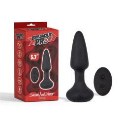 Анальная пробка с вибрацией и пультом управления Chisa Frisky Beaded Plug черная
