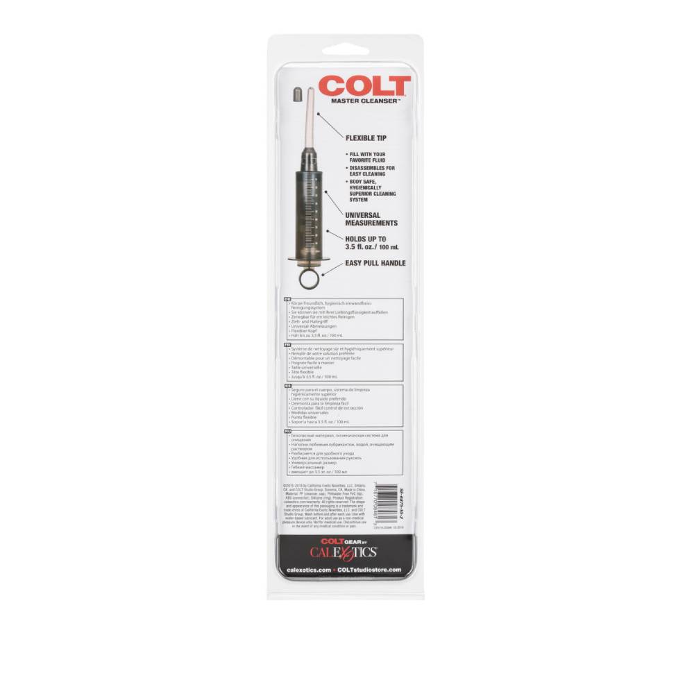 Секс игрушки - Анальный душ-шприц COLT Master Cleanser черный, 12 х 1.2 см 1