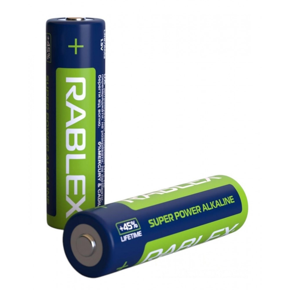 Разное - Батарейка щелочная RABLEX Alkaline LR6 AA Shrink ( 2 шт ) 1