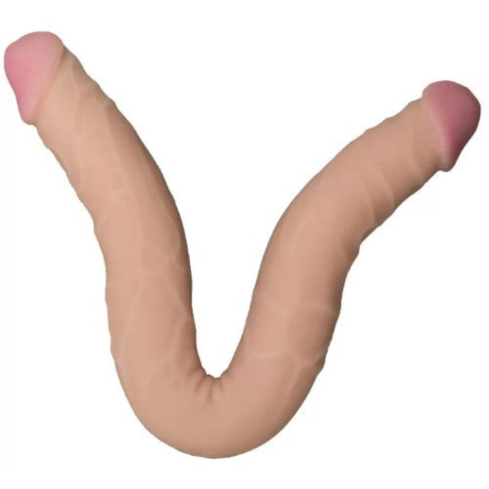  - Двухсторонний фаллоимитатор EGZO MAD Ciberskin 42 см*3.5 см 2