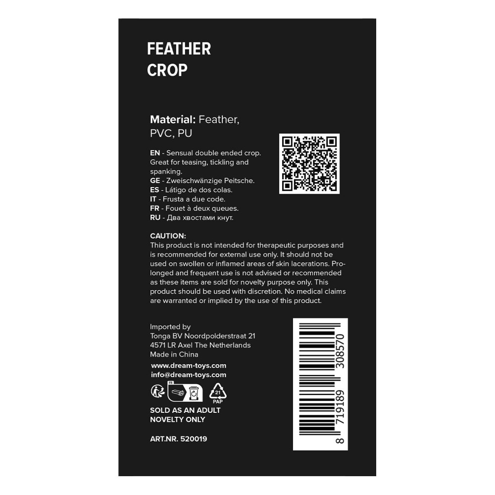  - Двосторонній стік-тіклер Guilty Pleasure, червоно-чорний, 52 см 2