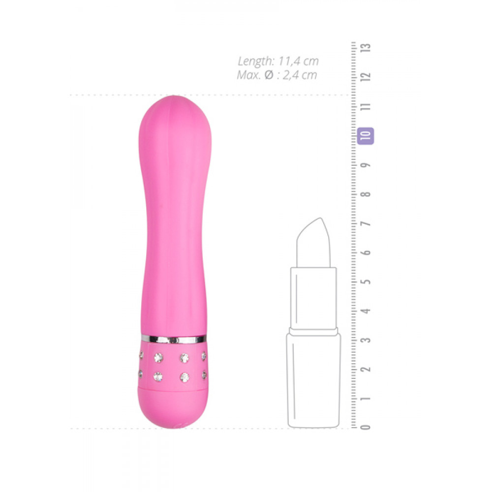 Секс игрушки - Вибратор Love Diamond Vibrator розовый, 11 см 2