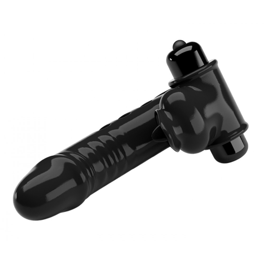 Різне - Кліторальний стимулятор на палець Pretty Love-Corbin Finger Black, BI - 014859 3