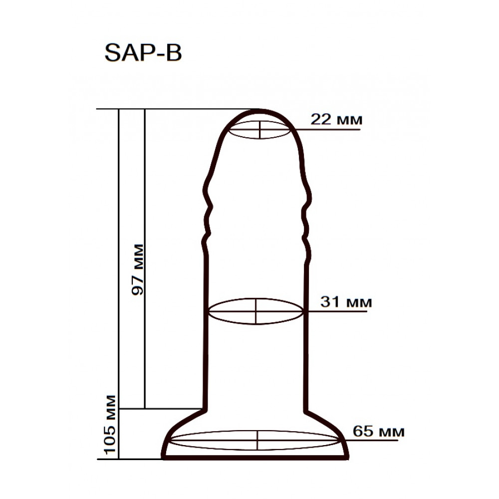- Маленький фаллоимитатор на присоске OYO SAP-B (длина 10.5 см, диаметр 3.1 см) 4