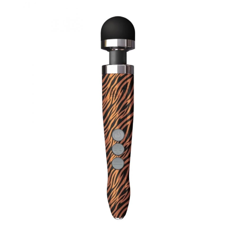 Секс игрушки - Массажер-микрофон Doxy Die Cast 3R Wand Vibrator Tiger, тигровый