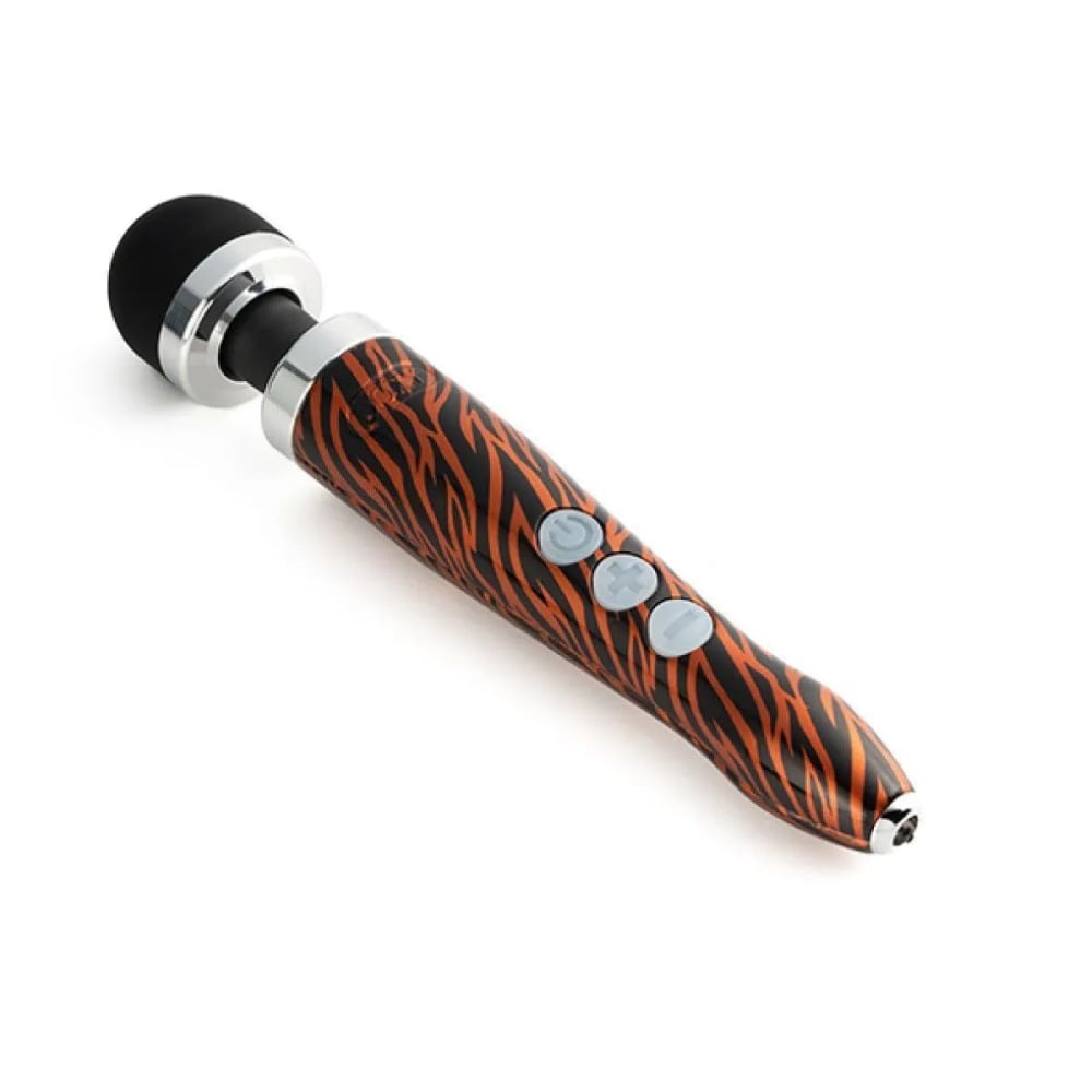Секс игрушки - Массажер-микрофон Doxy Die Cast 3R Wand Vibrator Tiger, тигровый 9