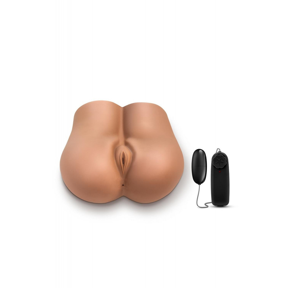 Мастурбаторы с вибрацией - Мастурбатор с вибропулей и пультом Blush X5 Men два отверстия, 29.7 см