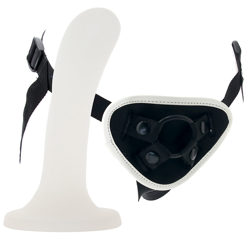 Різне - Набір БДСМ люмінесцентний Whipsmart Glow In The Dark страпон, маска на очі та мотузка 3