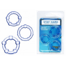 Набір ерекційних кілець Stay hard, CN-330300012 Blue