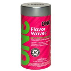 Набор оральных презервативов ONE Flavor Waves с разными вкусами (цена за упаковку, 12 шт.)