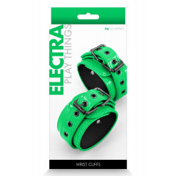 Наручники NS Novelties ELECTRA WRIST CUFFS GREEN