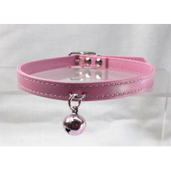 Ошейник с колокольчиком DS Fetish Collar rose with bell