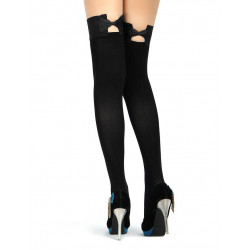 Чулки с бантиками Star Night, черный