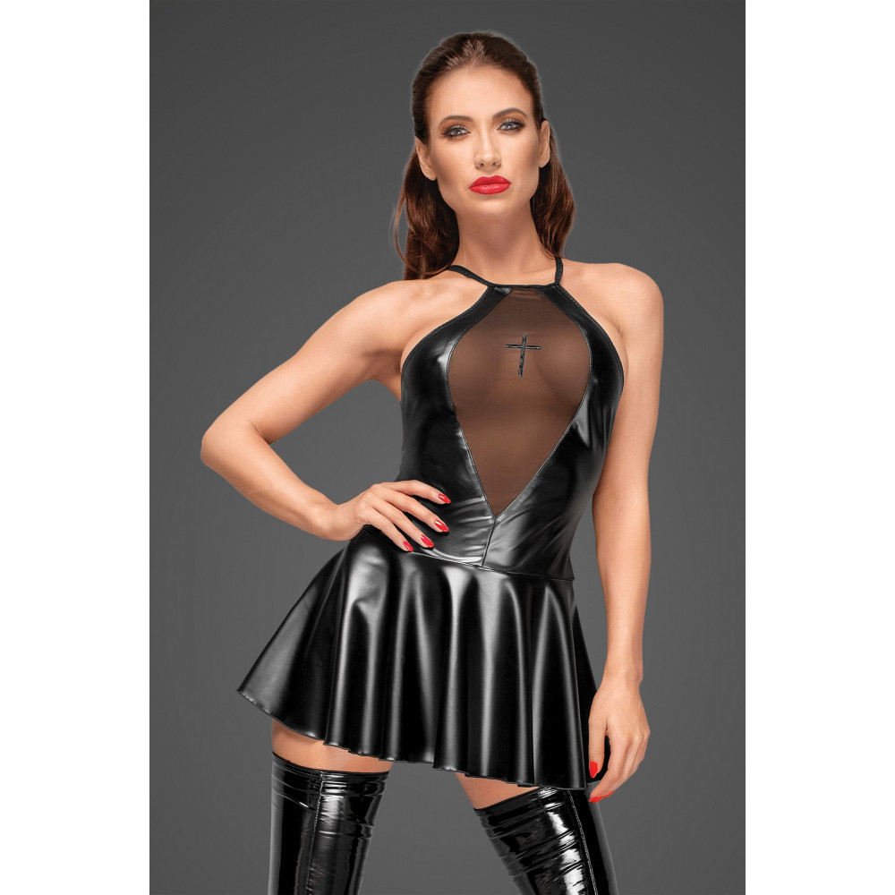 - Сукня з накаткою у вигляді хреста Noir Handmade F184 чорна, XL