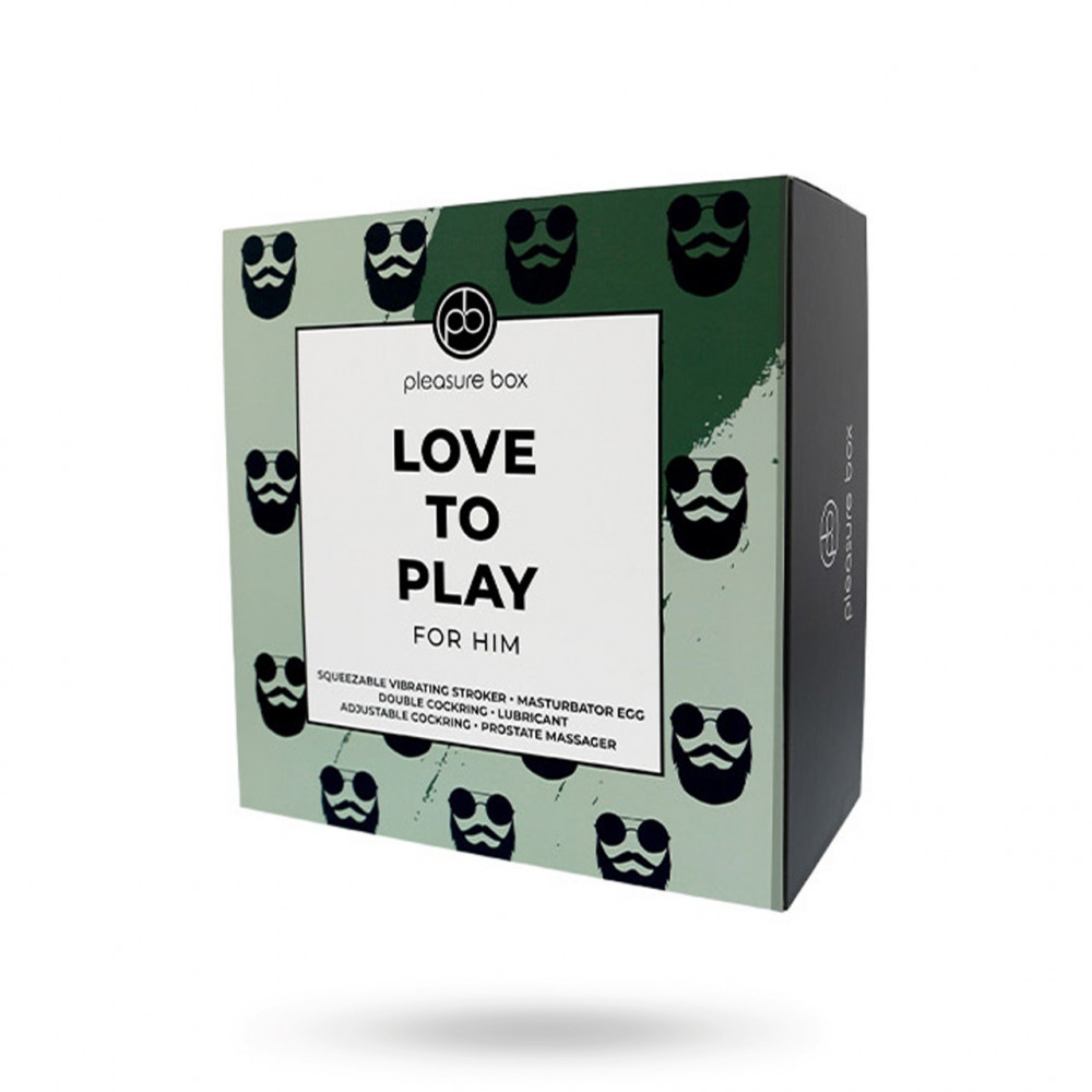 Секс боксы - Подарочный набор для мужчины Dreamtoys Love To Play For Him 6 предметов, зеленый 8