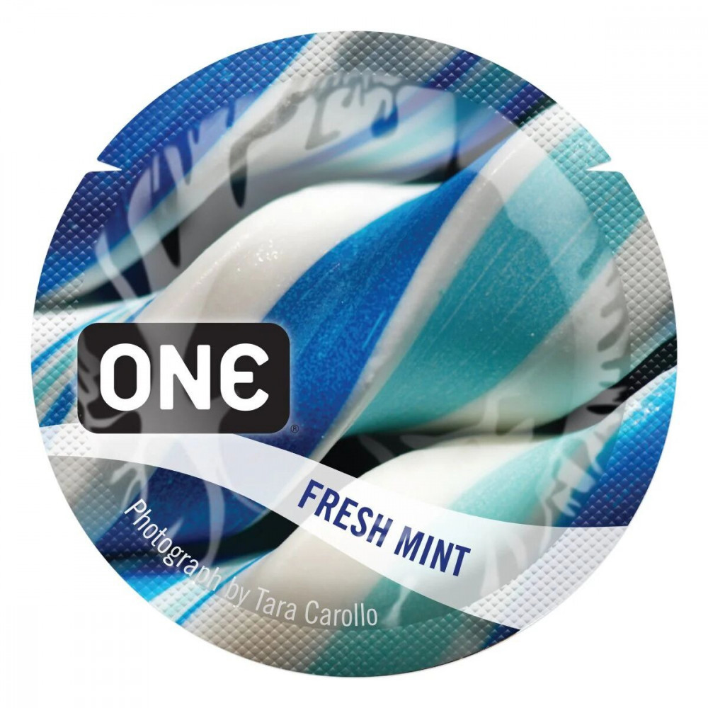 Презервативы - Набор оральных презервативов One Flavor Waves Fresh Mint со вкусом освежающей мяты (цена за 5 шт.)