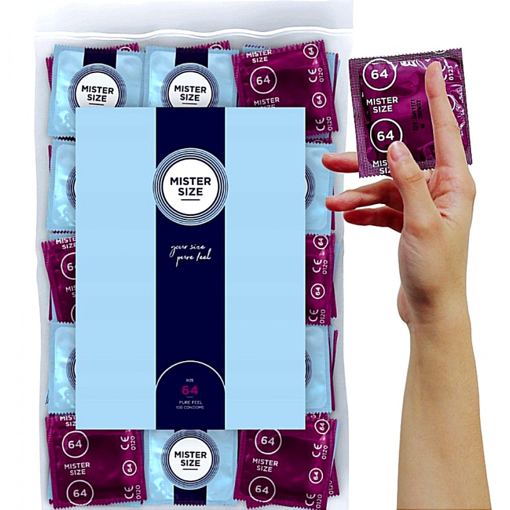 Презервативы - Презервативы ультратонкие латексные Mister Size 64 мм (цена за 1 шт.)