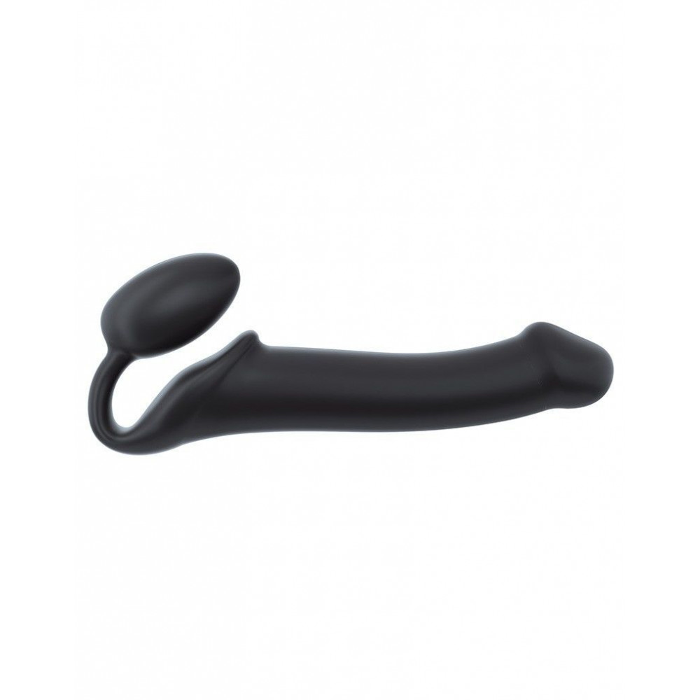 Страпоны безремневые - Безремневой страпон Strap-On-Me Black XL, полностью регулируемый, диаметр 4,5см