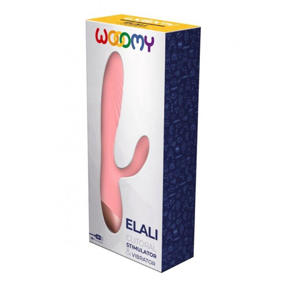 Вибратор-кролик - Вибратор-кролик Wooomy Elali Pink Rabbit Vibrator 1