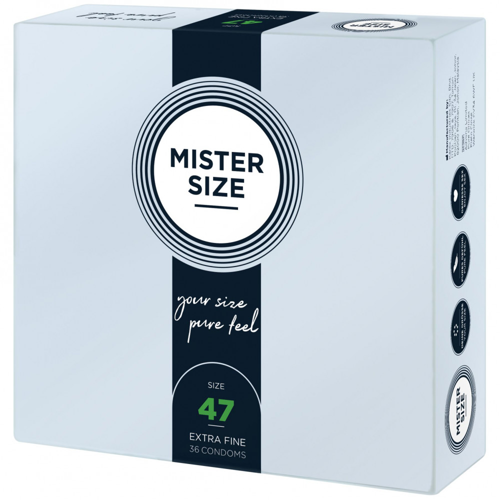 Презервативы - Презервативы Mister Size - pure feel - 47 (36 condoms), толщина 0,05 мм 2