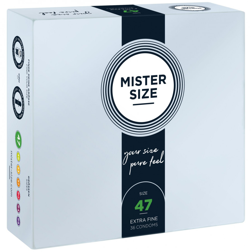 Презервативы - Презервативы Mister Size - pure feel - 47 (36 condoms), толщина 0,05 мм