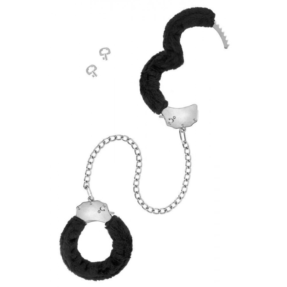 Наручники, веревки, бондажы, поножи - Поножи Fetish Tentation Adjustable metal and fur ankle cuffs 1