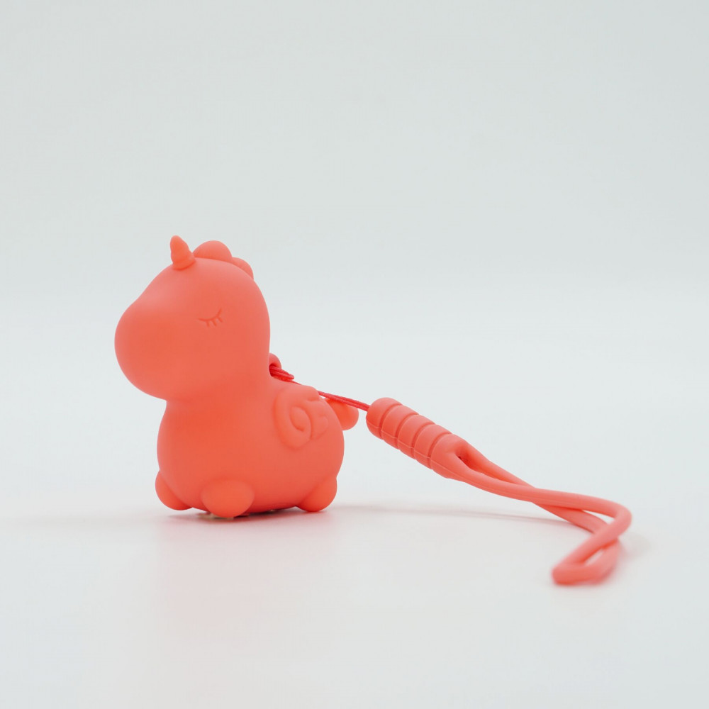 Вібропулі та міні-вібратори - Вібратор-мінієдиноріжка Unihorn Mini – Peachy Pony, брелок з вібрацією, 10 режимів 9