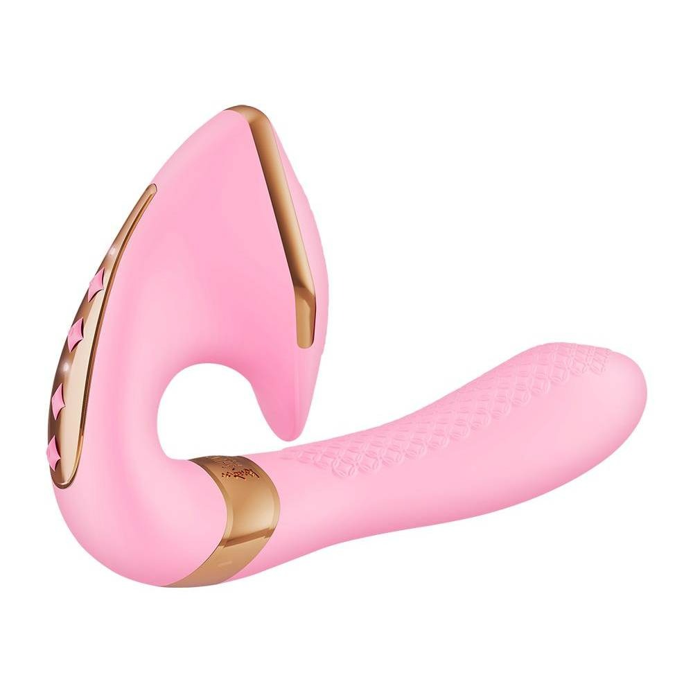Секс игрушки - Вагинально-клиторальный вибратор Shunga Soyo нереалистичный, розовый, 17 х 3.7 см 5