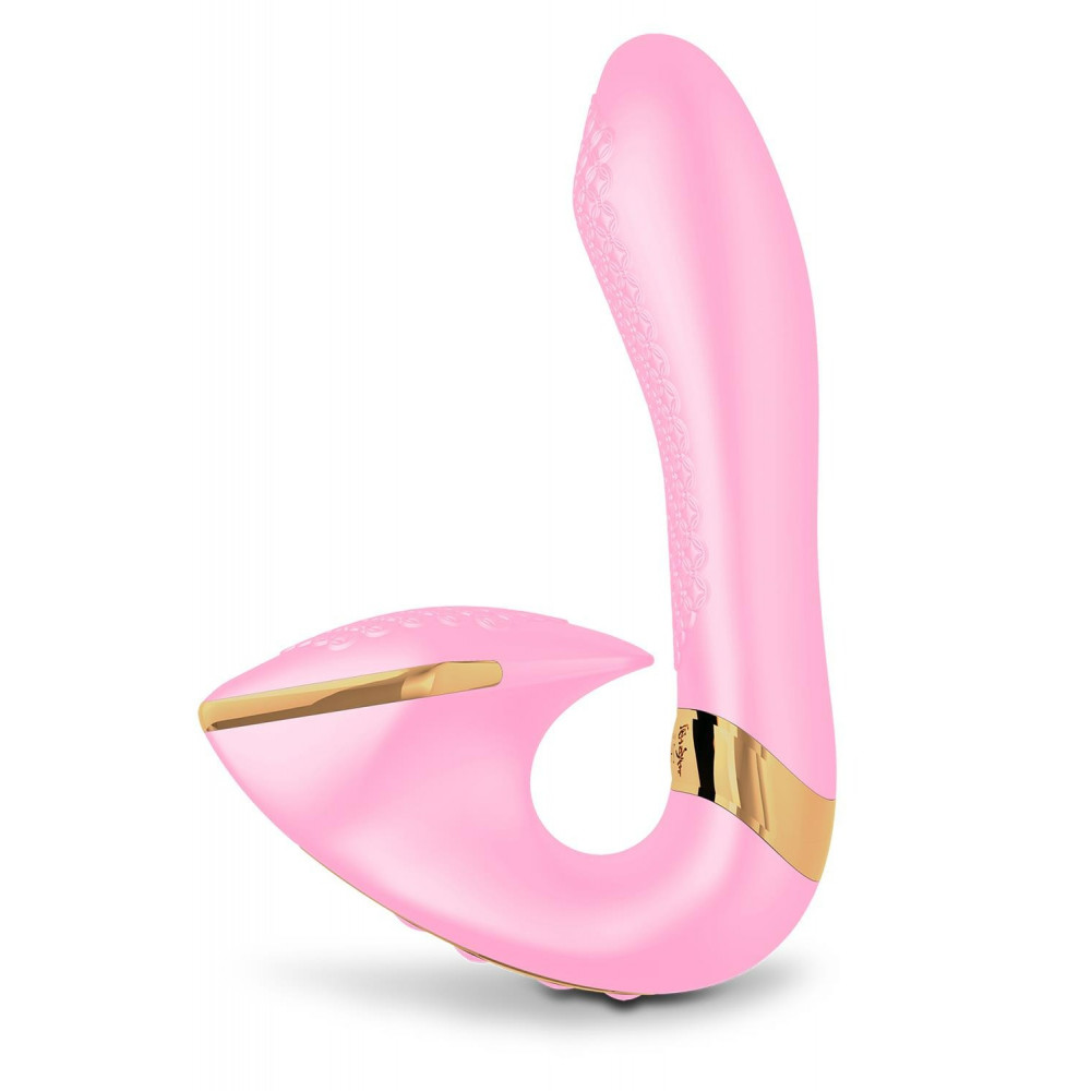 Секс игрушки - Вагинально-клиторальный вибратор Shunga Soyo нереалистичный, розовый, 17 х 3.7 см 6