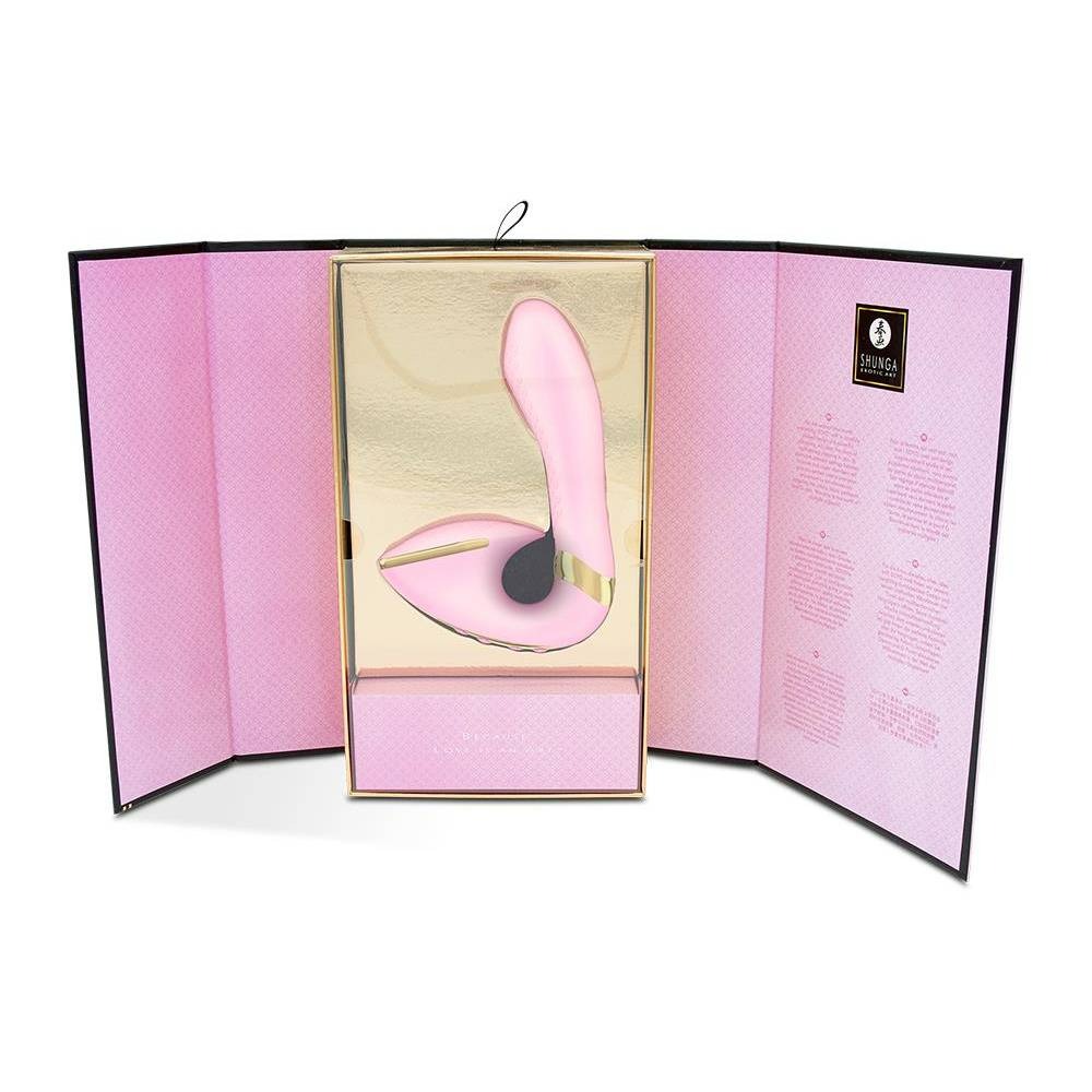 Секс игрушки - Вагинально-клиторальный вибратор Shunga Soyo нереалистичный, розовый, 17 х 3.7 см 2