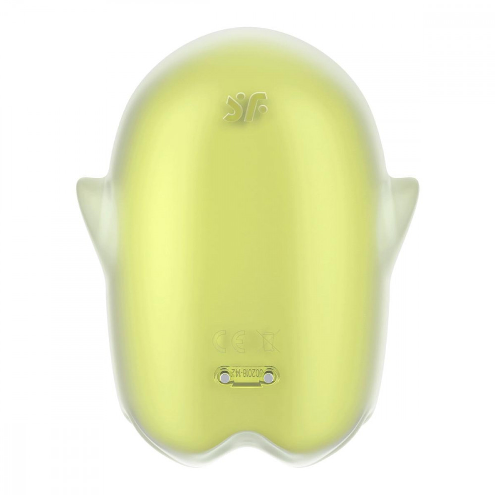 Разное - Вакуумный клиторальный вибратор с флуоресцентной поверхностью Satisfyer Glowing Ghost, желтый 2