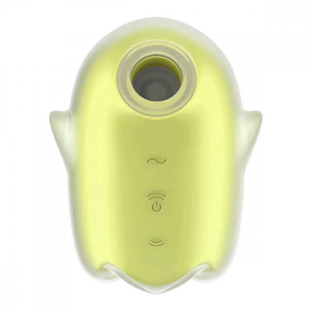 Разное - Вакуумный клиторальный вибратор с флуоресцентной поверхностью Satisfyer Glowing Ghost, желтый 1