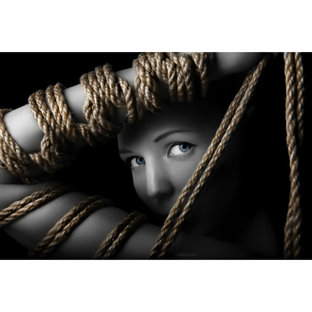 Різне - Мотузка Romfun для бондажу та практик шибарі, сіра 5