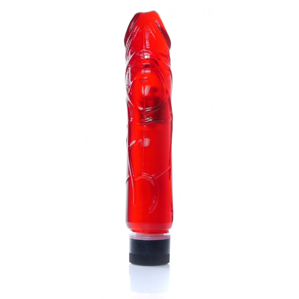 Різне - Вібратор Boss Series - Juicy Jelly Multispeed Red, (довжина 22 см, діаметр 4 см) BS6700075 3