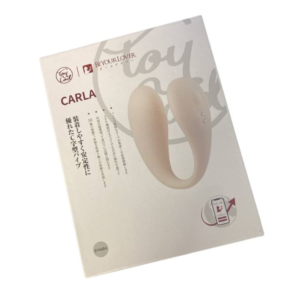  - Вібратор для пари BeYourLover Carla з керуванням з телефону, білий 12