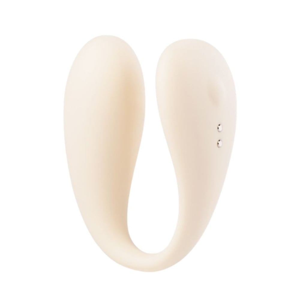  - Вібратор для пари BeYourLover Carla з керуванням з телефону, білий 3