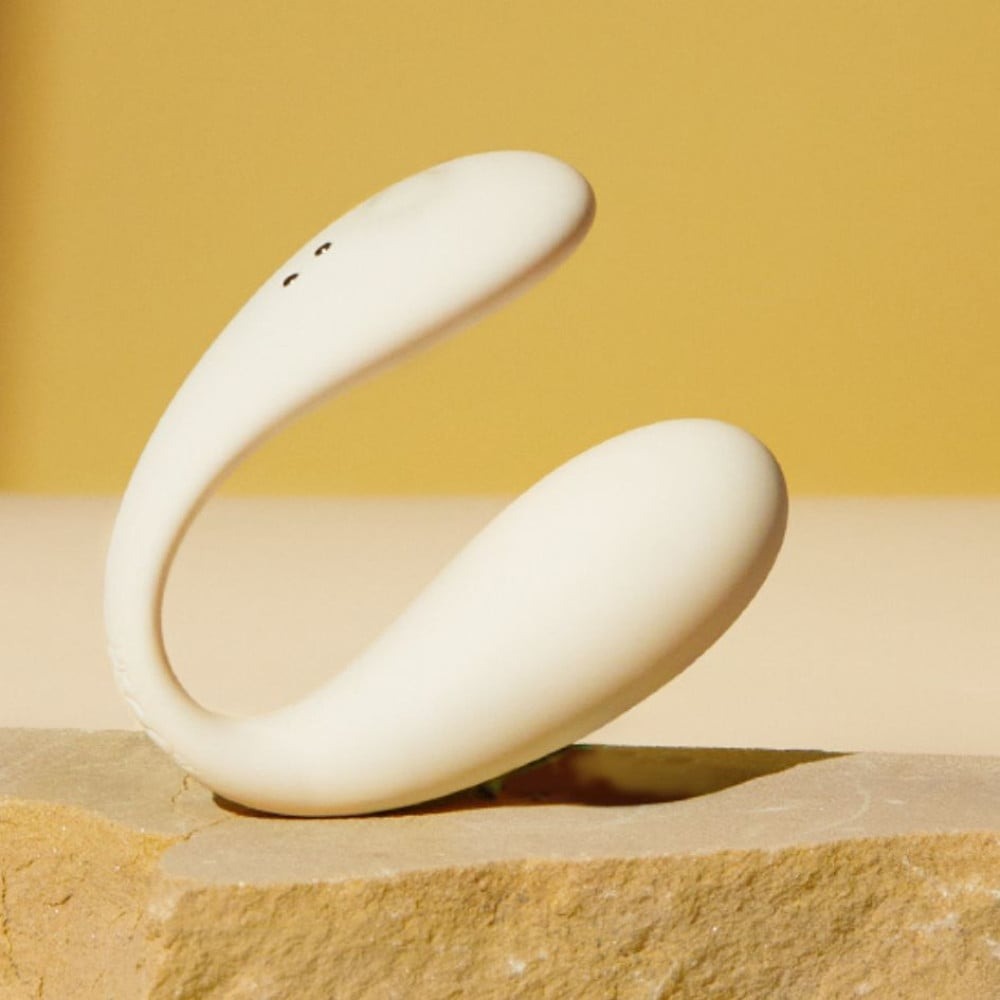  - Вібратор для пари BeYourLover Carla з керуванням з телефону, білий 1