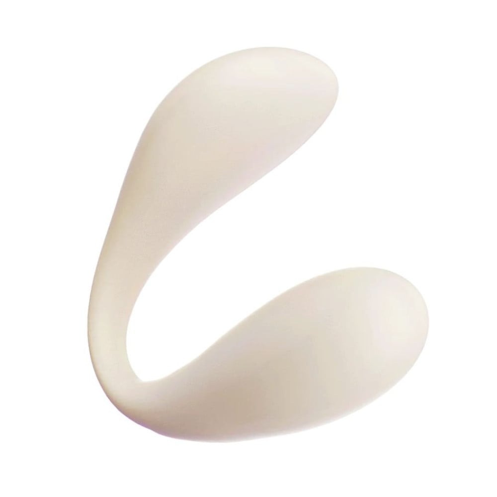  - Вібратор для пари BeYourLover Carla з керуванням з телефону, білий 4