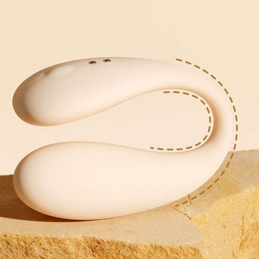  - Вібратор для пари BeYourLover Carla з керуванням з телефону, білий 6