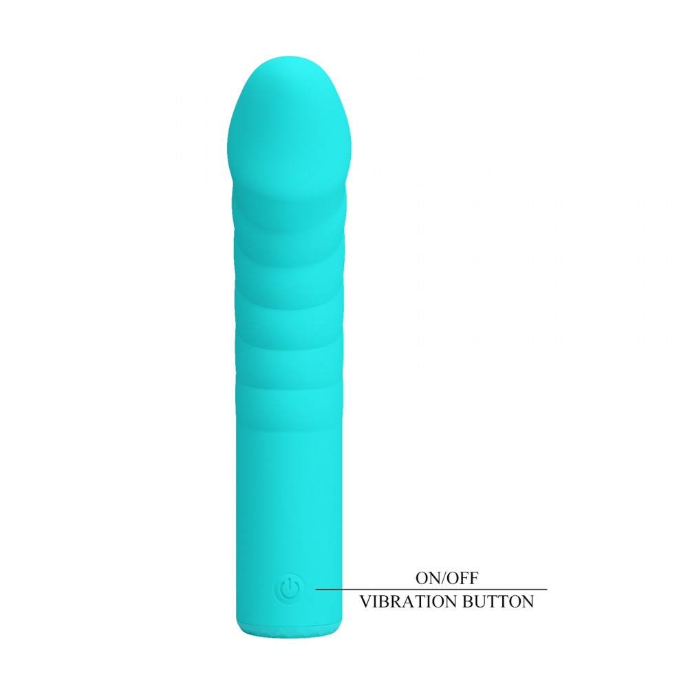 Стимулятор точки G - Вибратор для точки G PRETTY LOVE Rylan бирюзовый, 16 х 3.4 см 5