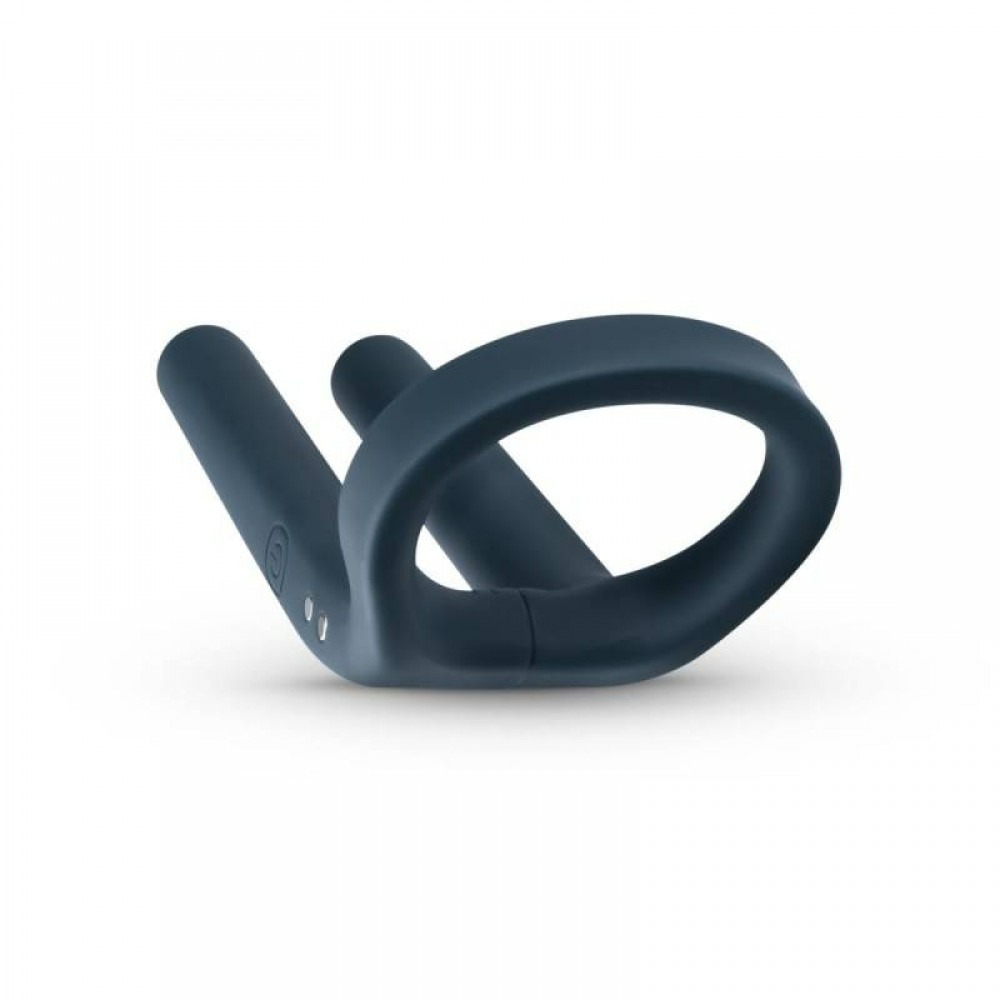 Секс игрушки - Вибро-эрекционное кольцо со стимулятором мошонки Boners серое, 9.5 х 3.6 см 6