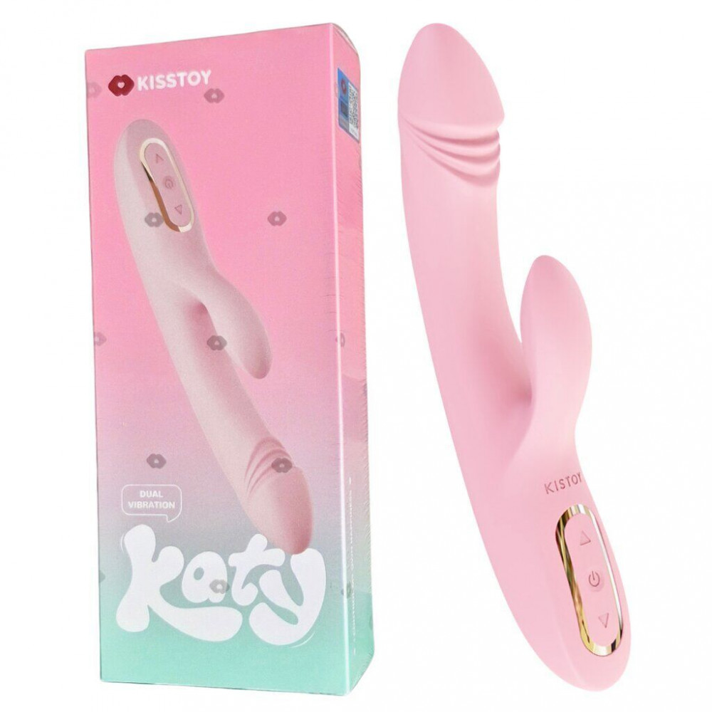 Секс игрушки - Вибратор-кролик с подогревом KISSTOY Katy (дырки на упаковке!!!) 3