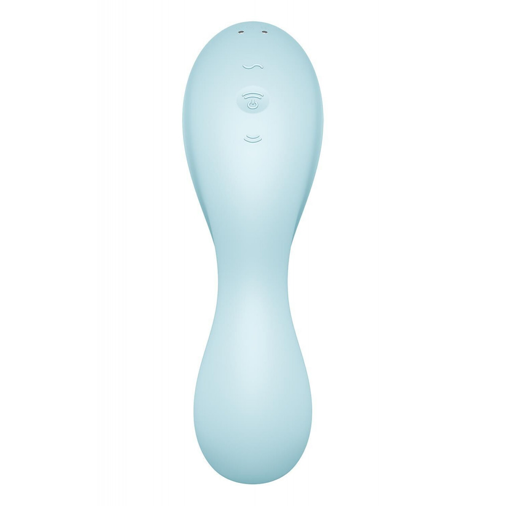 Секс іграшки - Вакуумний смарт-стимулятор із вібрацією Satisfyer Curvy Trinity 5 (Blue) (м'яте паковання!!!) 6